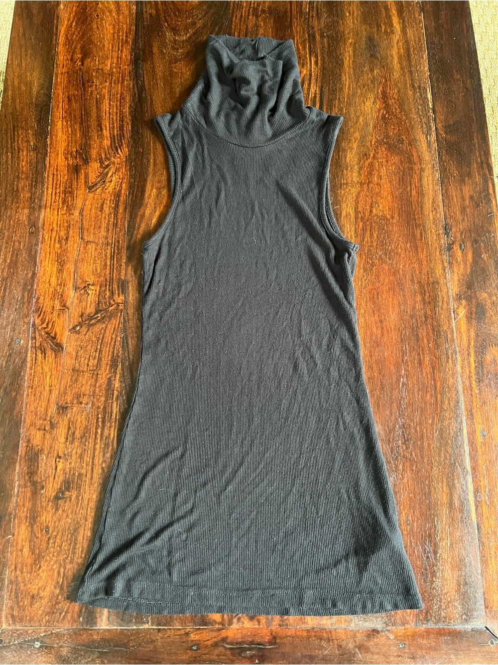 Bobeau Black Sleeveless Turtleneck Tank